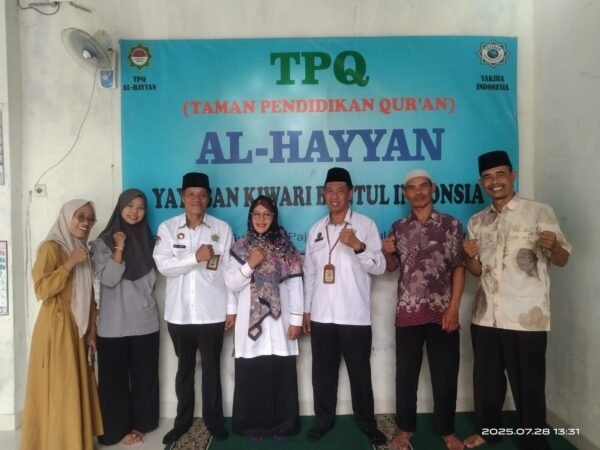 Kunjungan Kemenag dalam Rangka Verifikasi dan Validasi Legalitas TPQ Al-Hayyan